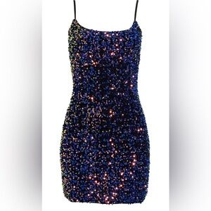 BP Multicolor Sequin Mini Dress